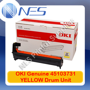 OKI Genuine 45103731 YELLOW Imaging Drum Unit for C911/C931/C941/C911dn (40K Pgs)